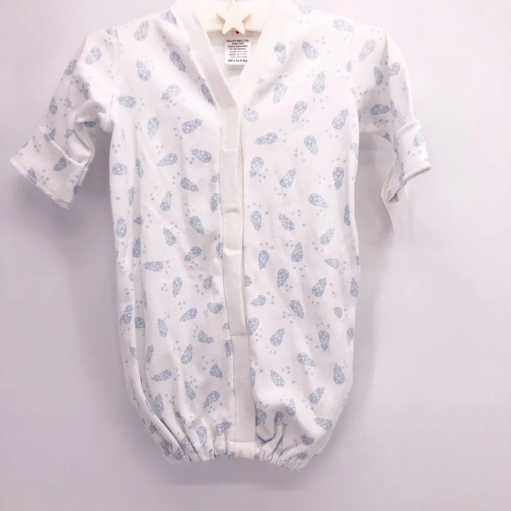 NWT Preemie Sac Gown‎ Baby Boy Blue